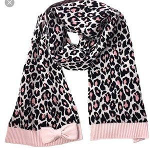 Kate Spade cheetah jacquard muffler